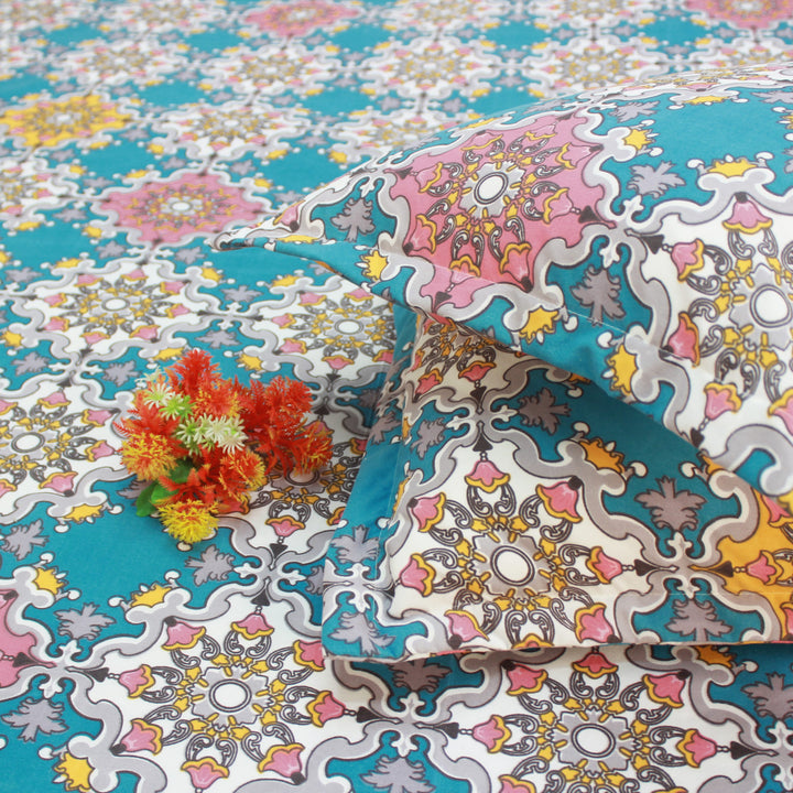 Damask  Cotton Bedsheet and pillow covers