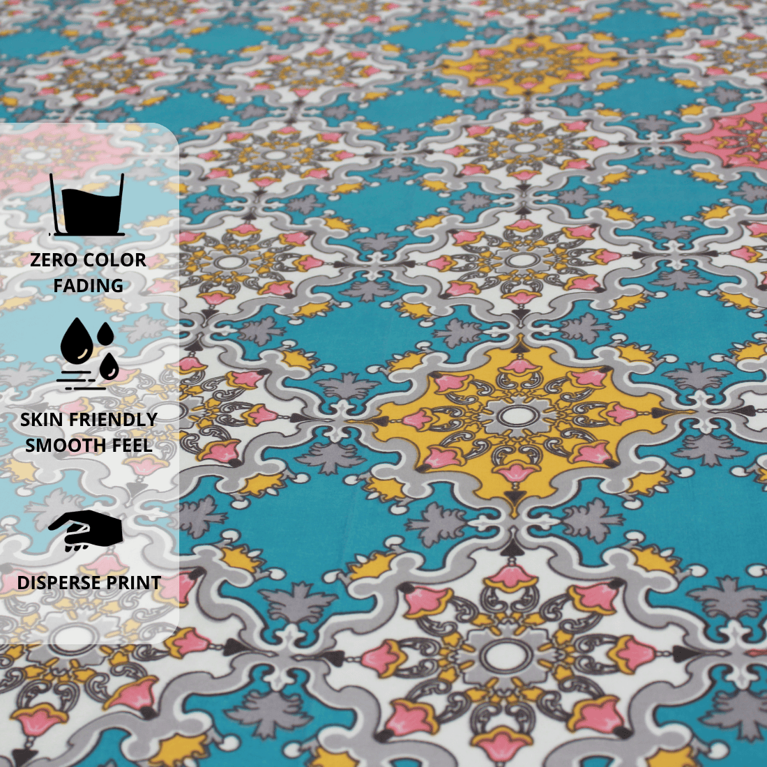 Damask fitted bedsheet design