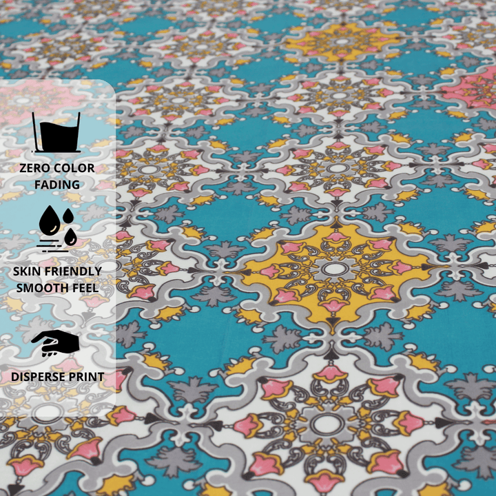 Damask fitted bedsheet design