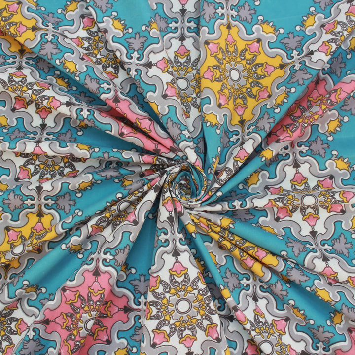 Damask cotton fitted bedsheet