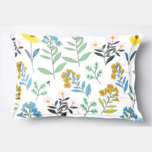 Soft Floral Print Pillow Cover Set In Multicolor Online At Best prices(2 Pcs)