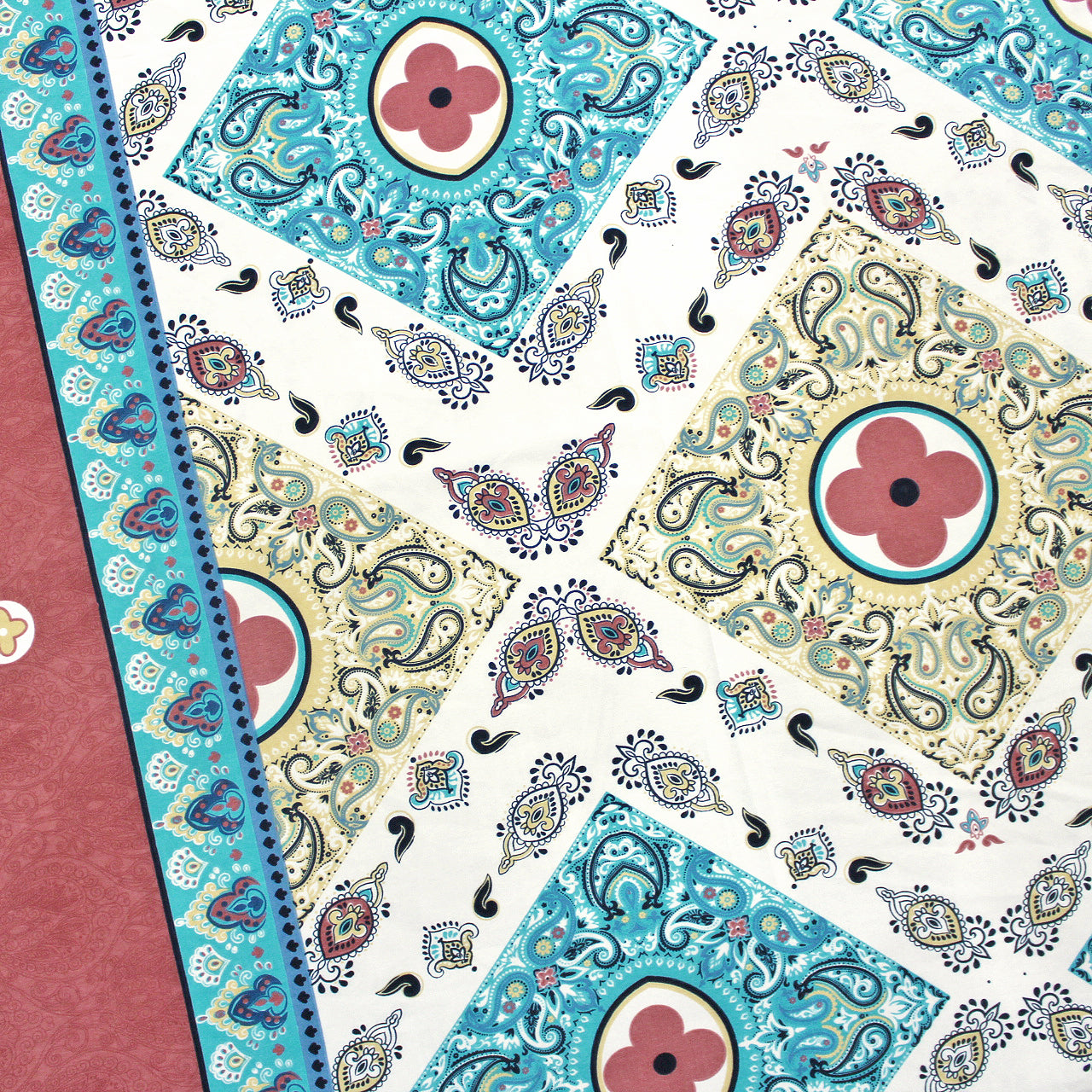 Cotton Floral Print 210 TC Flat Bedsheet In Multicolor At Best Prices