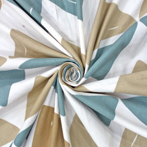 Soft Cotton Geometrical Print 210 TC Flat Bedsheet In Multicolor At Best Prices