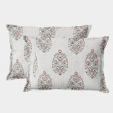 Printed Floral Set of 2 Pcs Pillow Cover - Multicolor