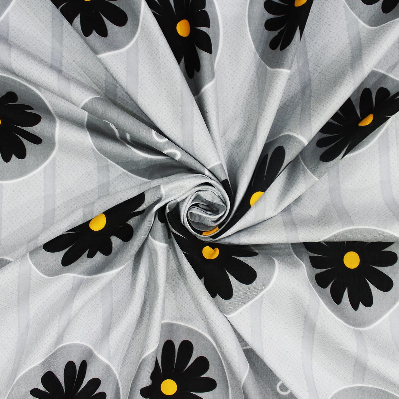 Soft Cotton Floral Print 210 TC Flat Bedsheet In Multicolor At Best Prices