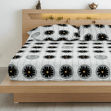 Floral 210 TC Flat Bedsheet with Pillow Covers - Multicolor