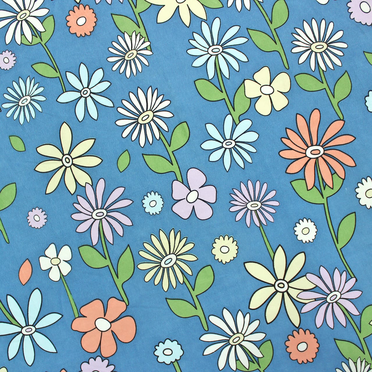 Soft Cotton Floral Print 210 TC Flat Bedsheet In Multicolor At Best Prices