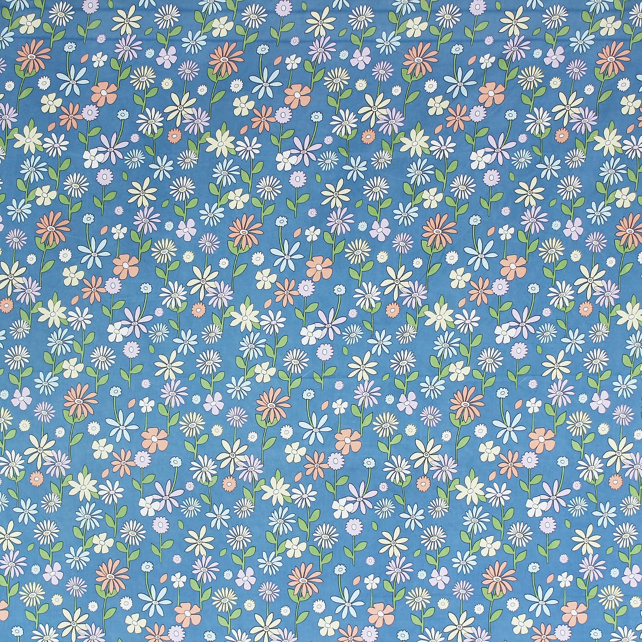Soft Cotton Floral Print 210 TC Flat Bedsheet In Multicolor At Best Prices