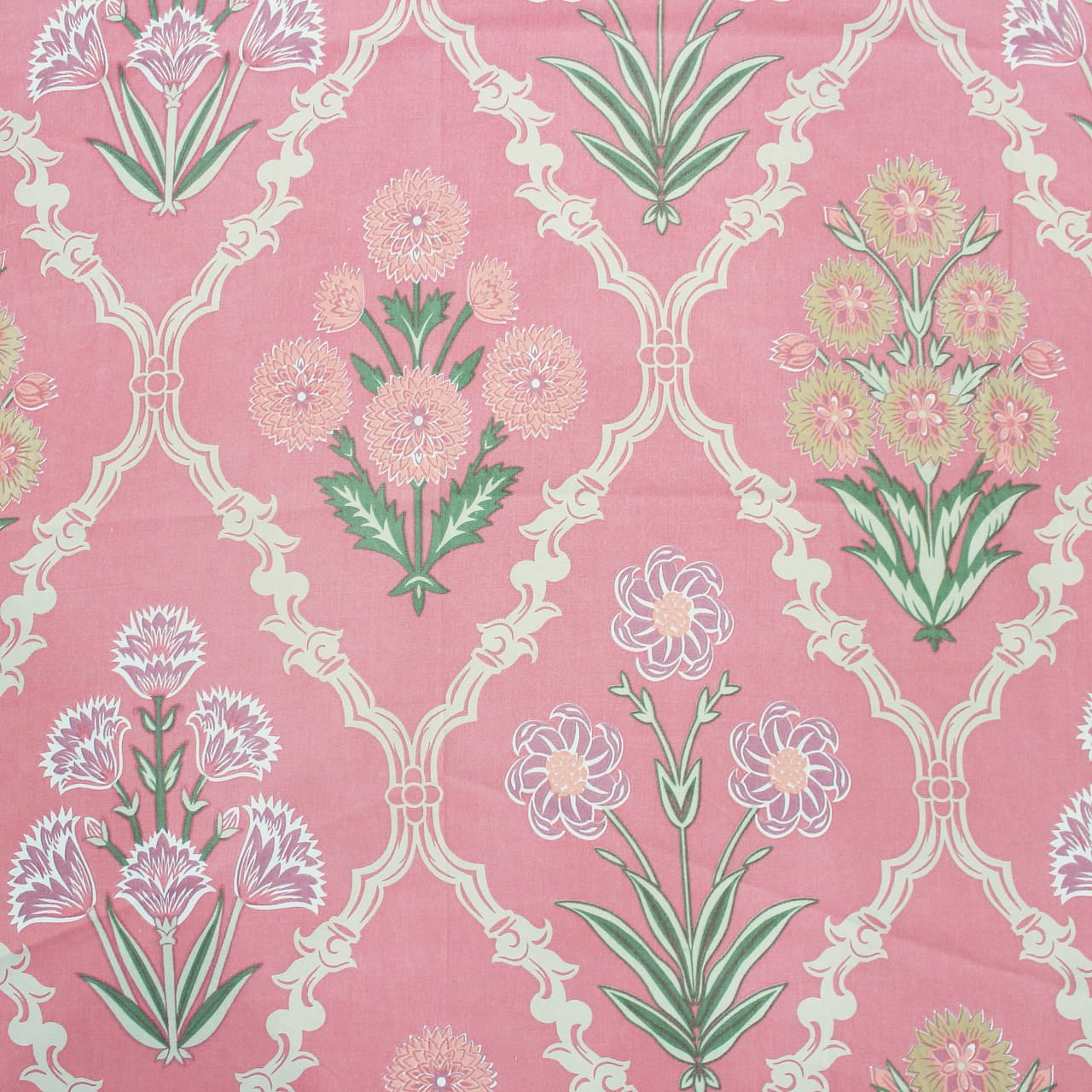 Floral 210 TC Fitted Bedsheet  Design