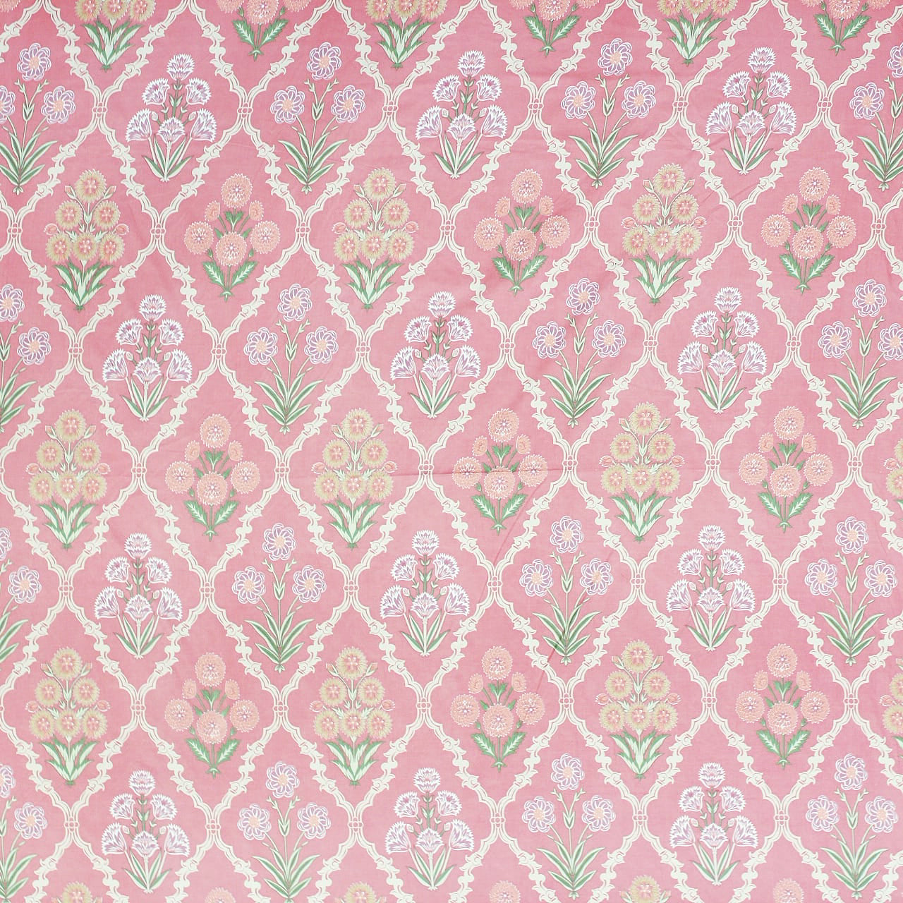Floral 210 TC Fitted Bedsheet Design
