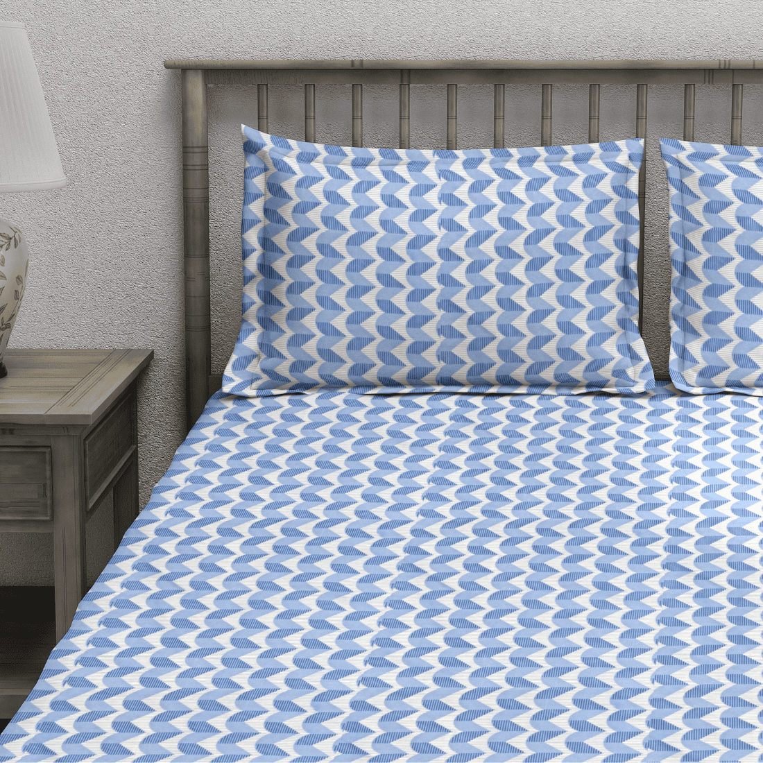 Fitted Bedsheet with Pillow Covers
