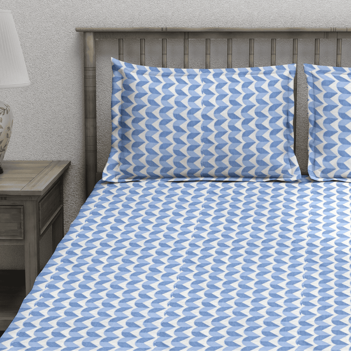 Fitted Bedsheet with Pillow Covers
