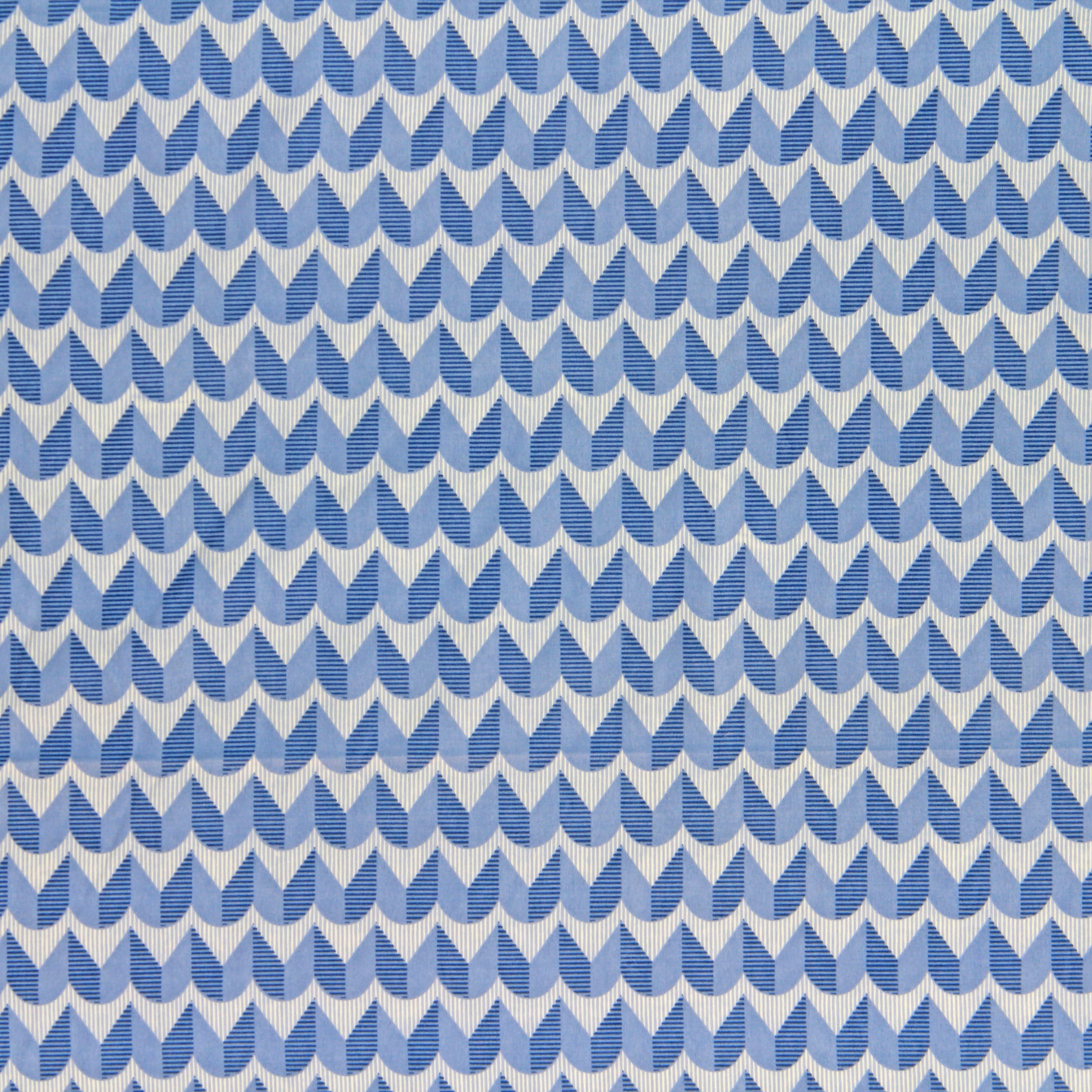 Blue abstract pattern cotton bedsheet design