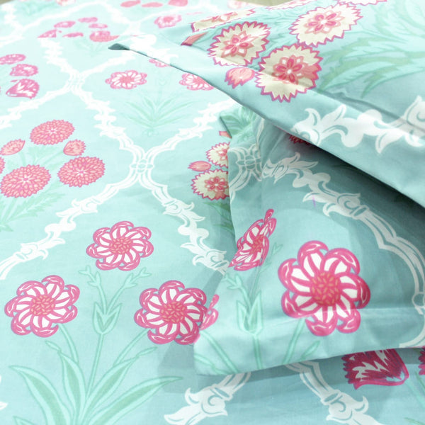 Soft Cotton Floral Print 210 TC Flat Bedsheet In Multicolor At Best Prices 