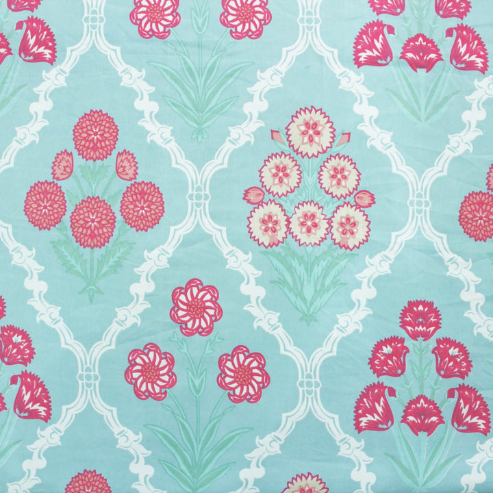 Floral 210 TC Fitted Bedsheet  Design