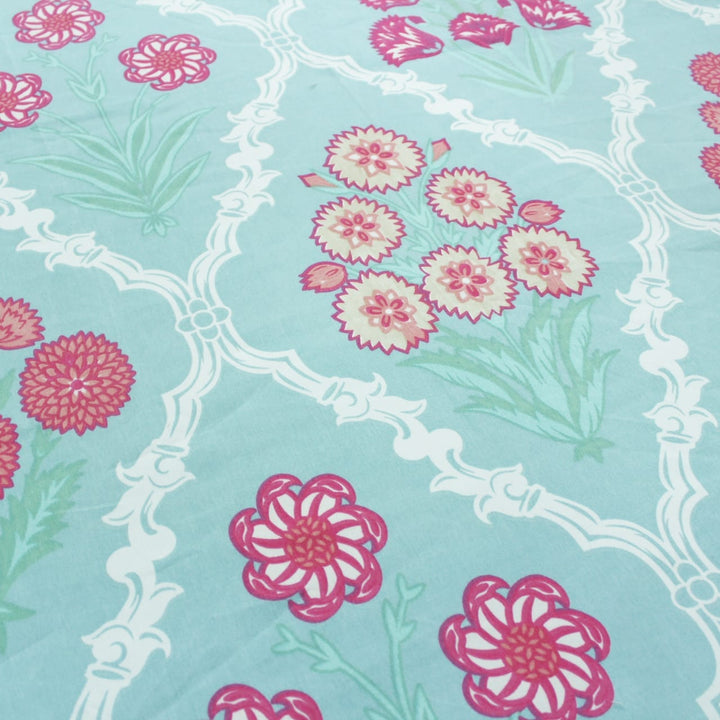 Floral 210 TC Fitted Bedsheet Design