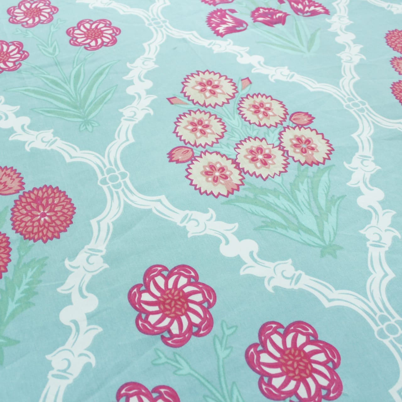 Floral Flat Bedsheet  design
