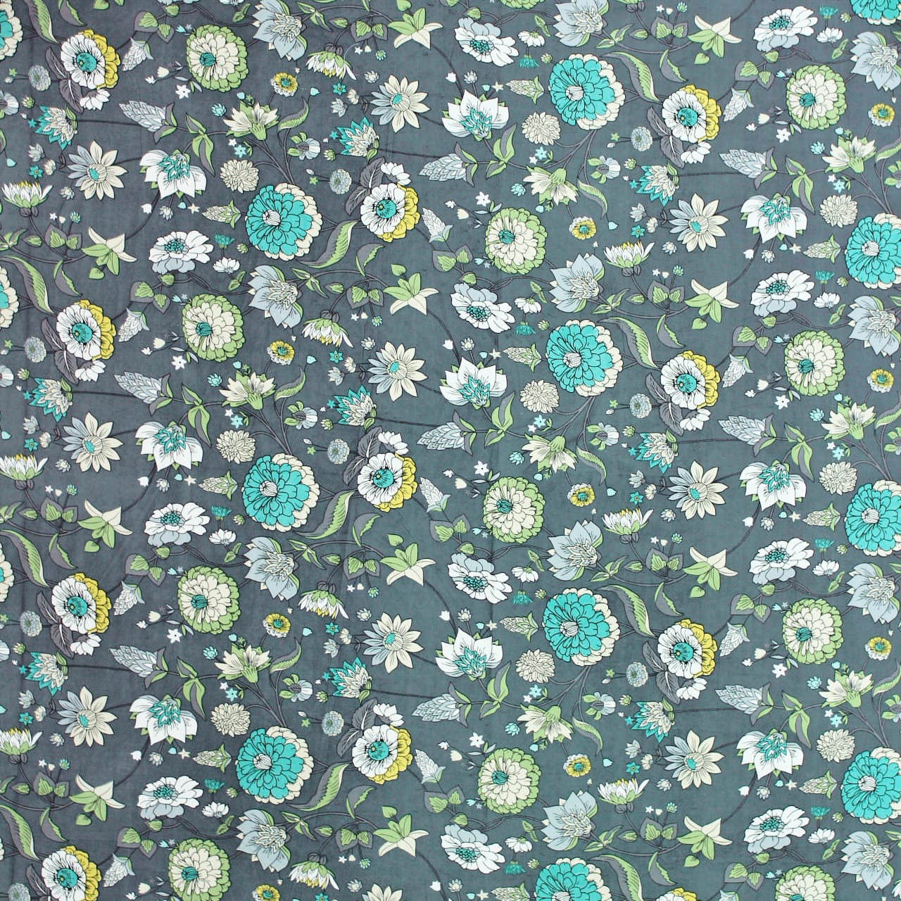Cotton Floral Print 210 TC King Size Fitted Bedsheet In Multicolor