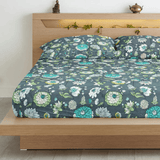Floral 210 TC Flat Bedsheet with Pillow Covers - Multicolor