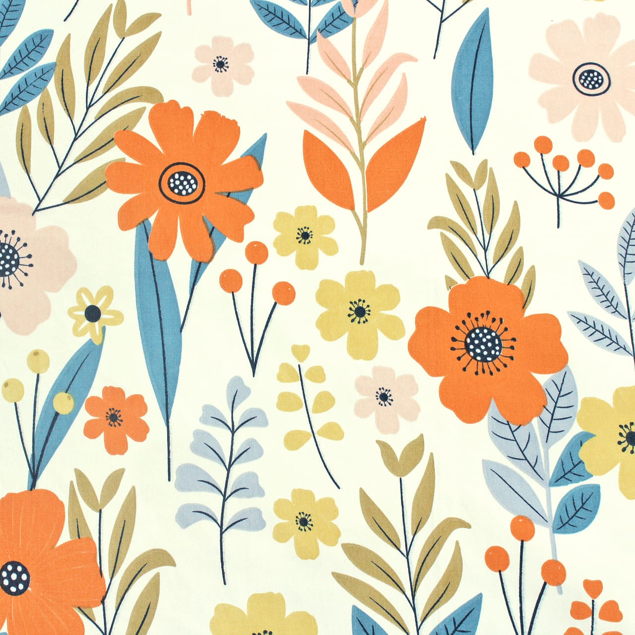 Soft Cotton Floral Print 210 TC Flat Bedsheet In Multicolor At Best Prices