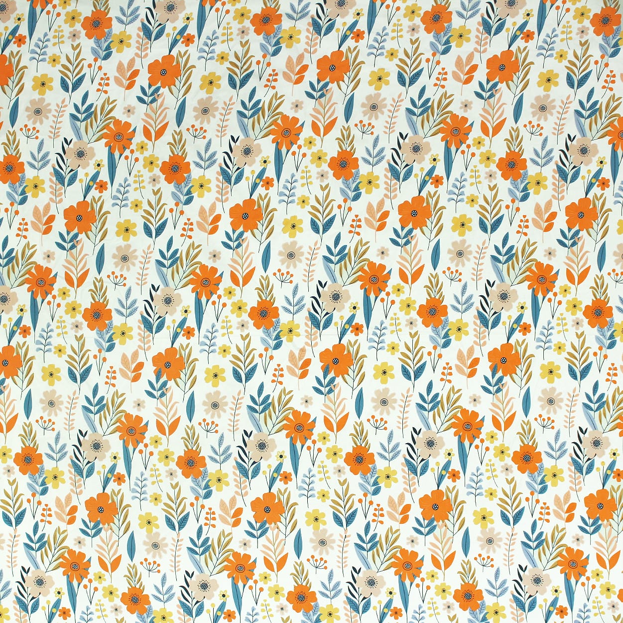 Soft Cotton Floral Print 210 TC Flat Bedsheet In Multicolor At Best Prices