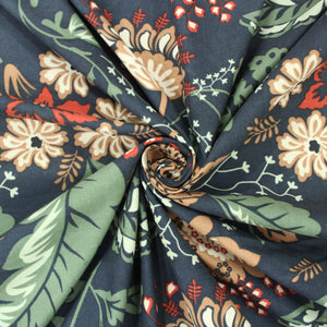 Cotton Floral Print 210 TC Flat Bedsheet In Multicolor At Best Prices