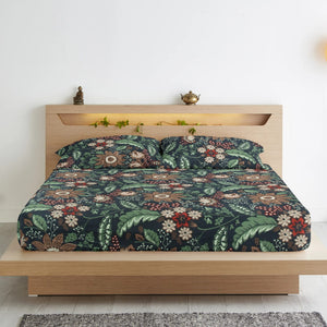 Cotton Floral Print 210 TC Flat Bedsheet In Multicolor At Best Prices