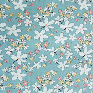 Cotton Floral Print 210 TC King Size Fitted Bedsheet In Multicolor