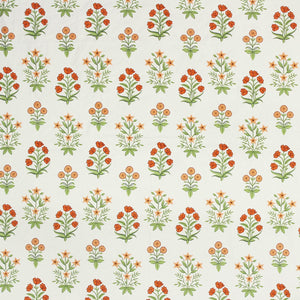Cotton Floral Print 210 TC King Size Fitted Bedsheet In Multicolor