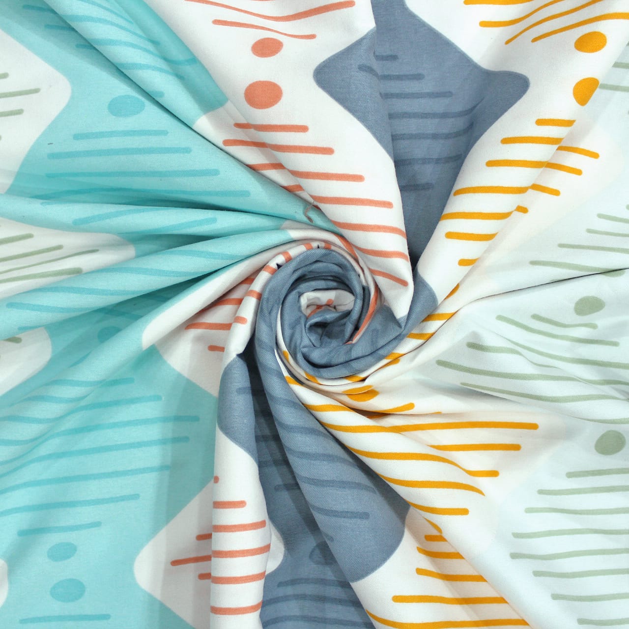 Geometrical Flat Bedsheet 