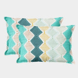 Printed Floral Set of 2 Pcs Pillow Cover - Multicolor