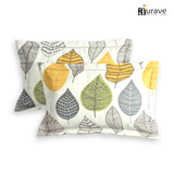 Printed Floral Set of 2 Pcs Pillow Cover - Multicolor