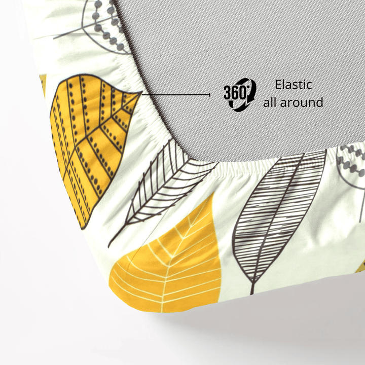 Close-up of 360 elastic fitted bedsheet for 