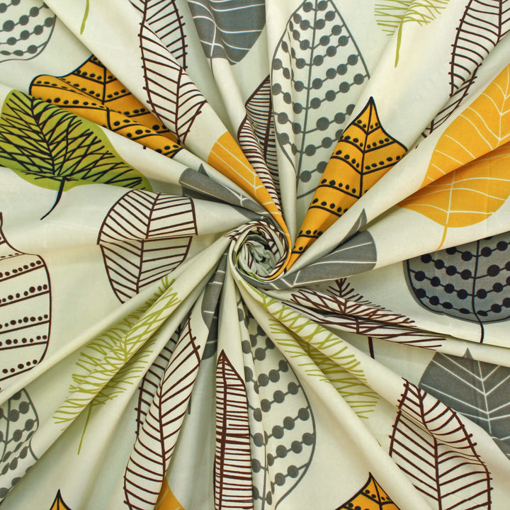 Abstract Fitted Bedsheet displayed in swirl