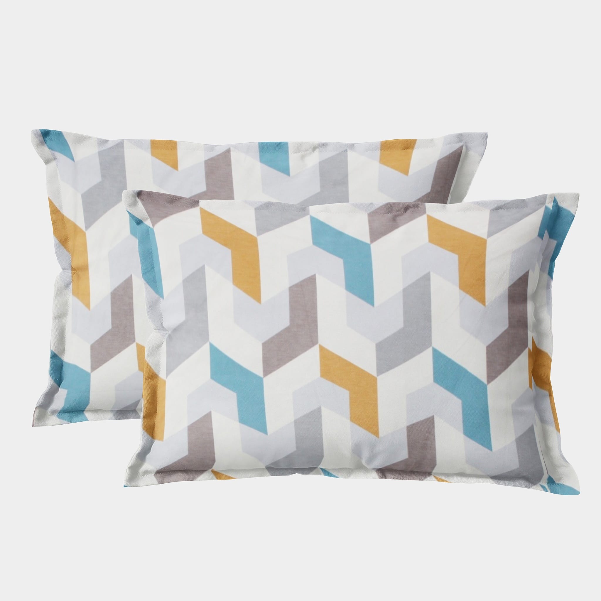 Printed Floral Set of 2 Pcs Pillow Cover - Multicolor