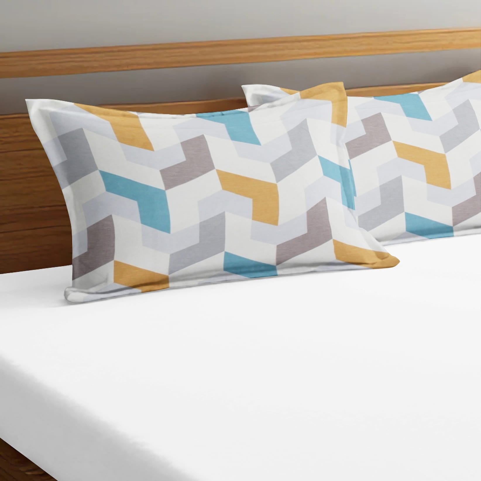 Printed Floral Set of 2 Pcs Pillow Cover - Multicolor