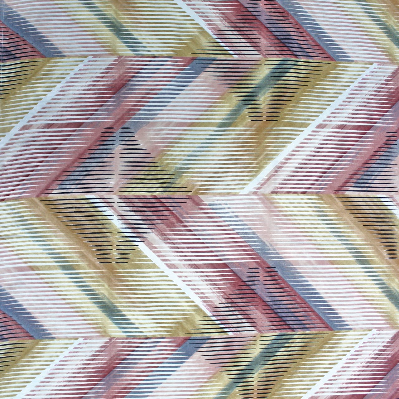 Stylish Multicolor 210 TC Cotton Geometrical Flat Bedsheet At Best Price