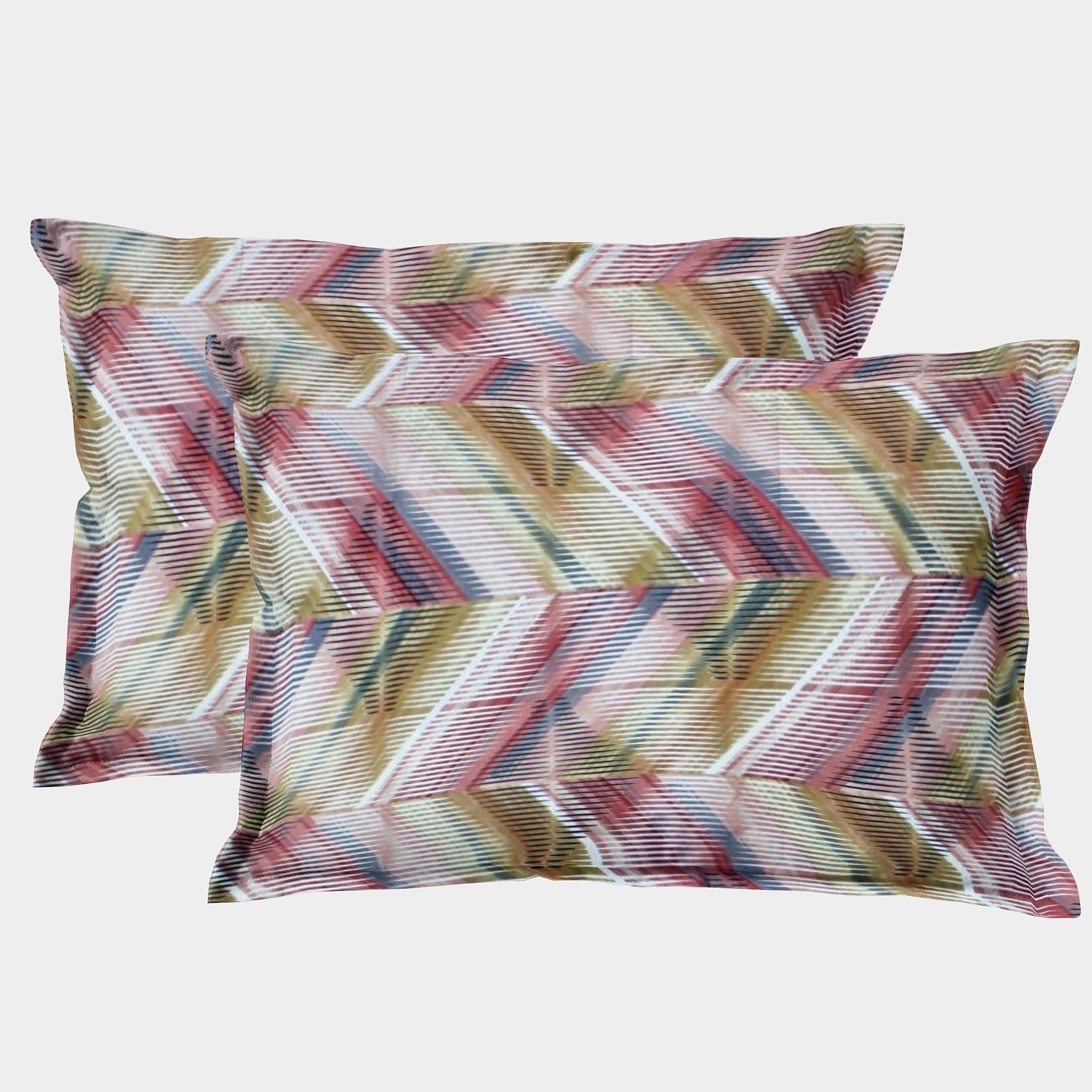 Printed Floral Set of 2 Pcs Pillow Cover - Multicolor