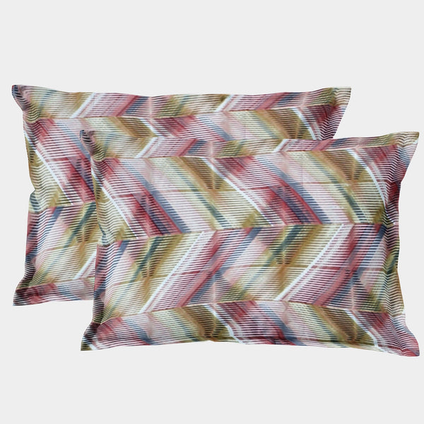 Printed Floral Set of 2 Pcs Pillow Cover - Multicolor