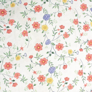 Floral 210 TC Multicolor Fitted Bedsheet  Design 