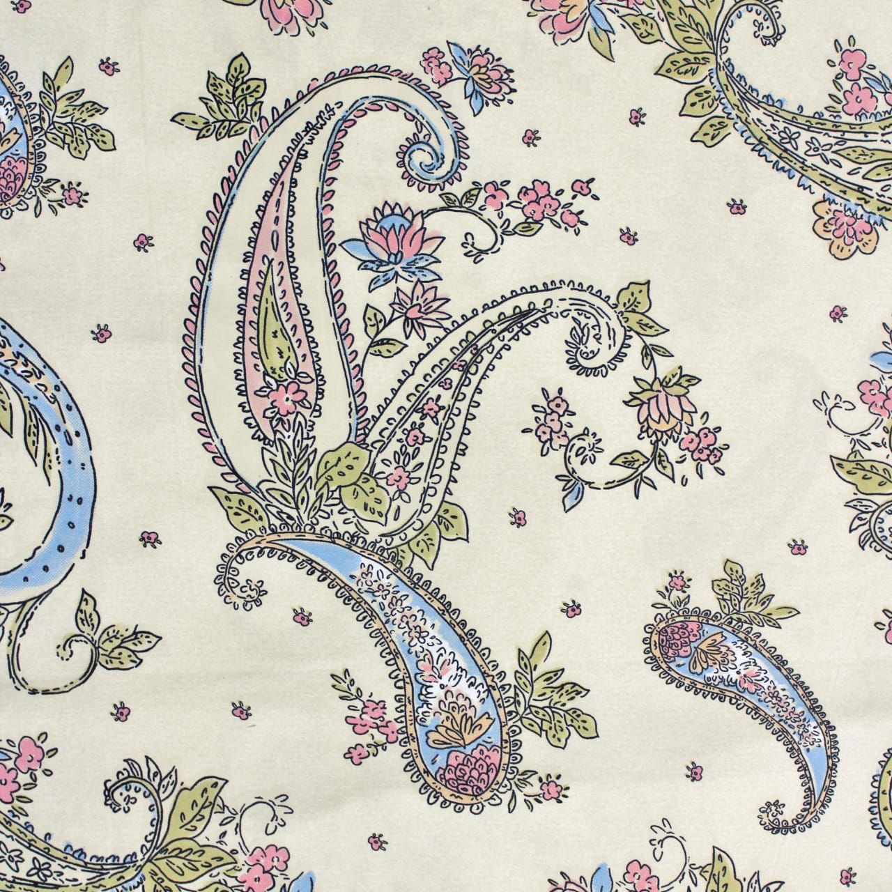 Paisley Flat bedsheet  design 