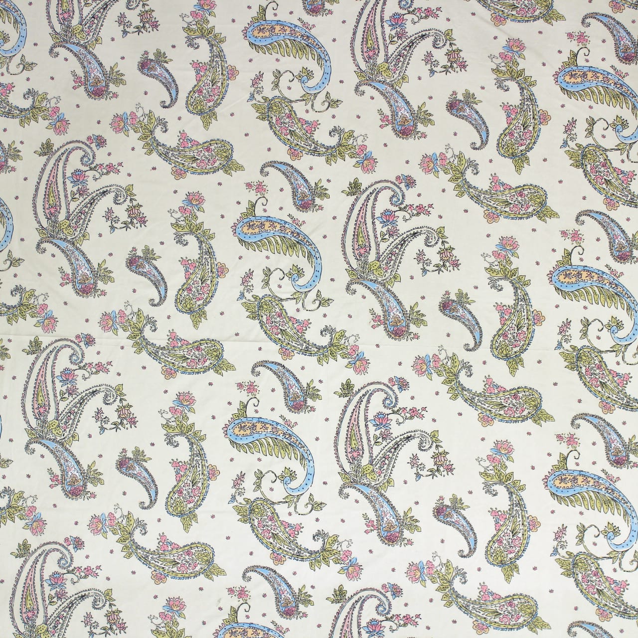 Paisley 210 TC Fitted bedsheet -  Multicolor