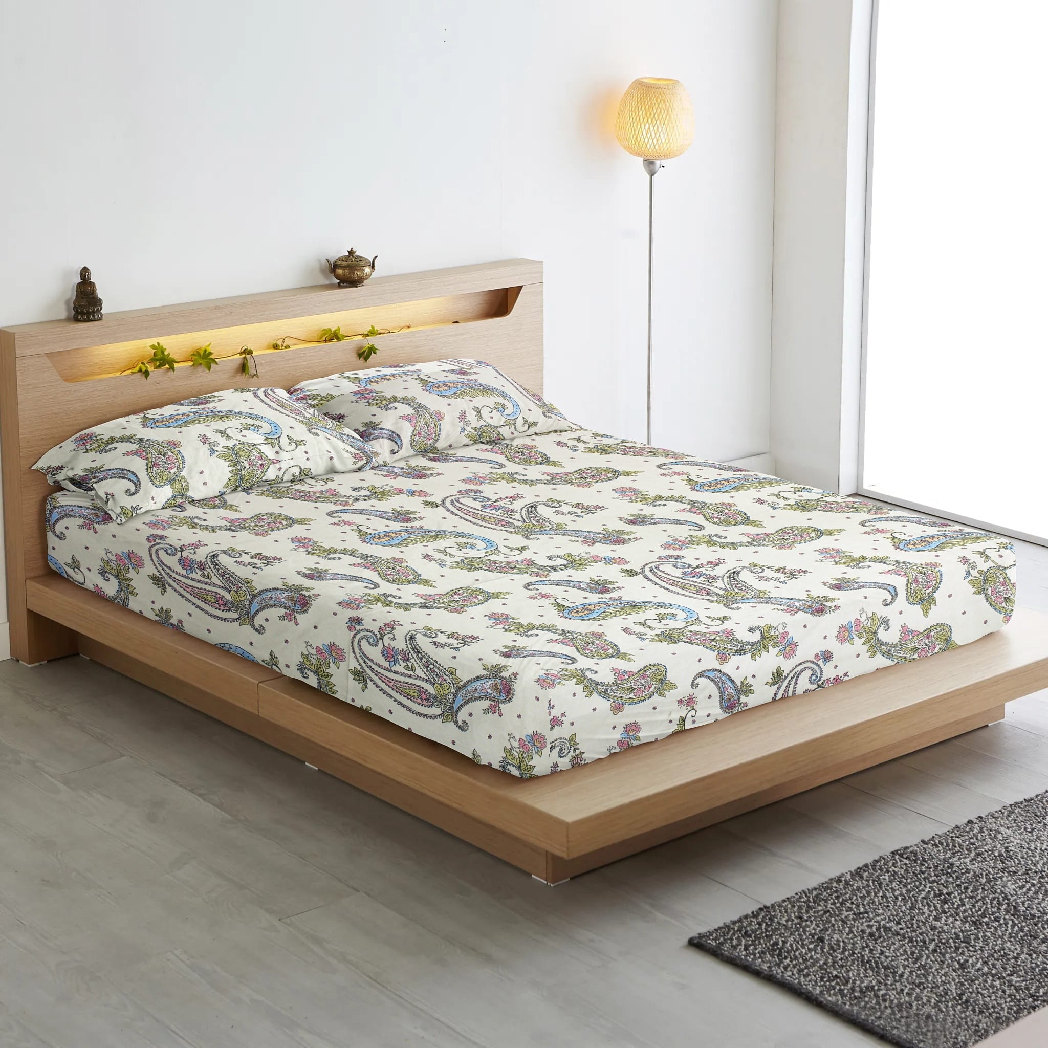 paisley  Flat  bedsheet set  