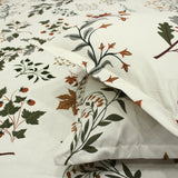 Floral 210 TC Cotton Bedsheet Set with Matching Pillow Covers