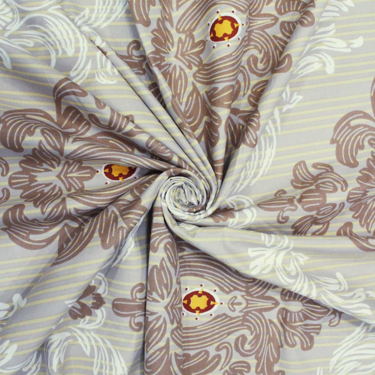 Damask 210 TC Flat Bedsheet