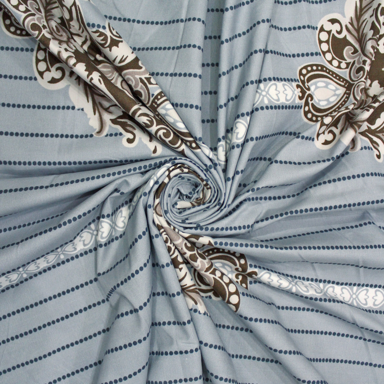 Damask Fitted Super King bedsheet 