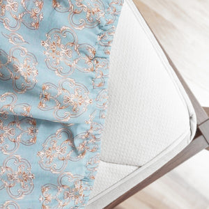 Damask 210 TC Fitted Bedsheet 