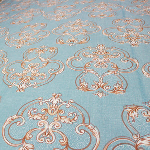 Damask 210 TC Fitted Bedsheet Design 