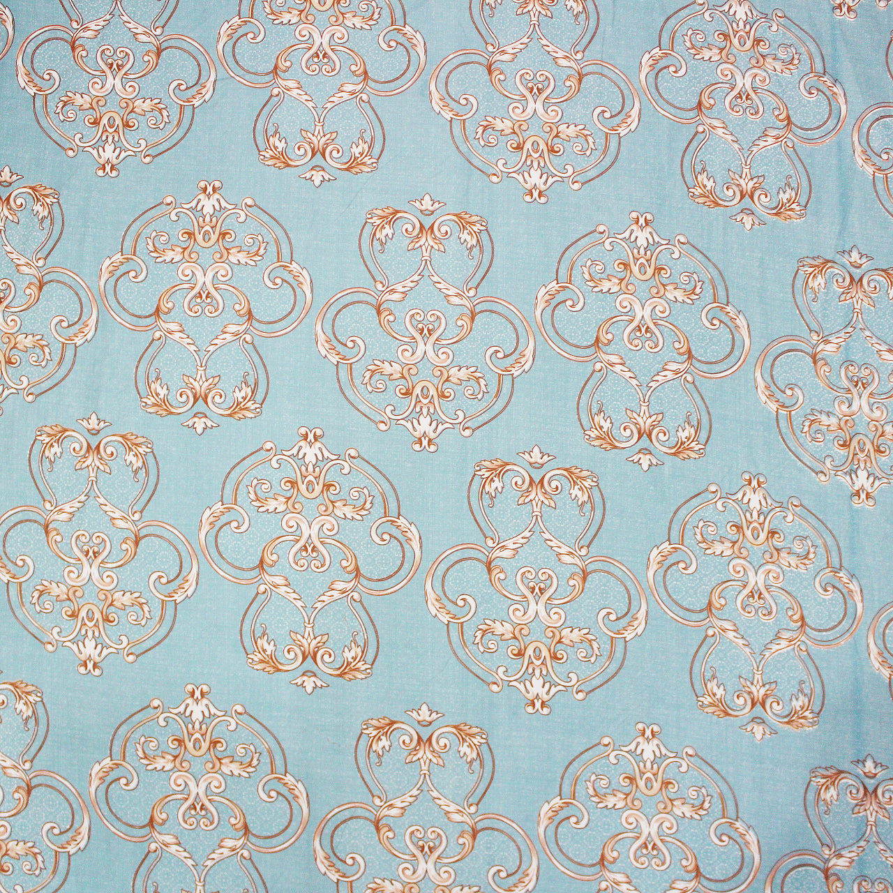 Damask 210 TC Fitted Bedsheet  Design 