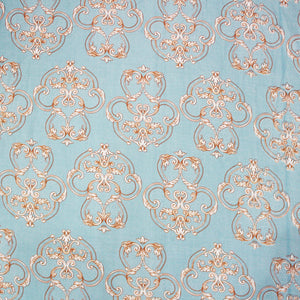 Damask 210 TC Fitted Bedsheet  Design 